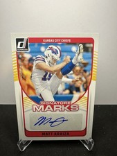2024 Panini Donruss Signature Marks Matt Araiza Auto Bills Chiefs SMA-MAR