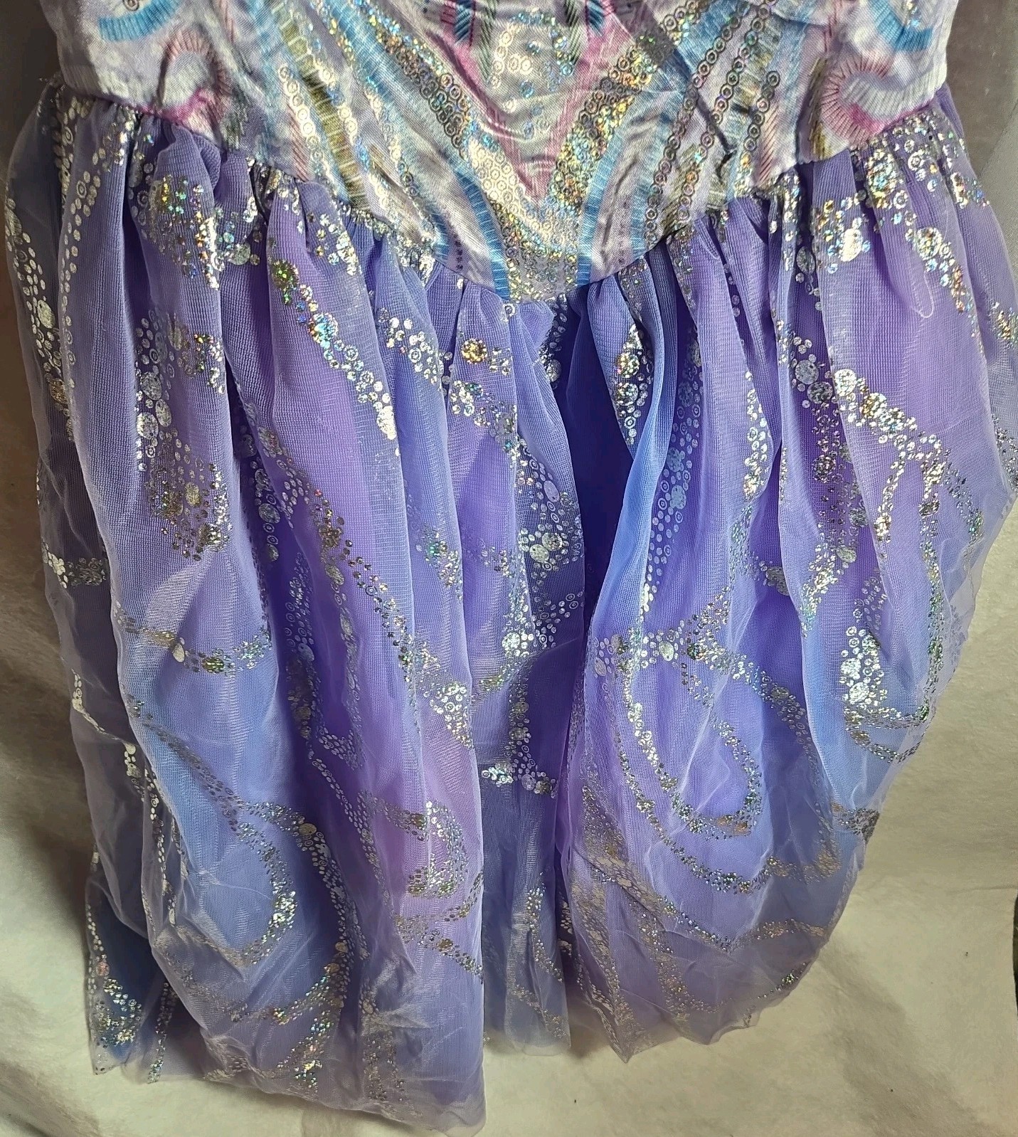 Kids Deluxe Wicked For Good Glinda Dress Costume Disguise  Size XS 3T/4T  NWOT