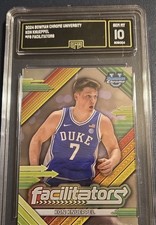 Topps 2024-25 Bowman Chrome Facilitators Kon Knueppel Duke F-8 Insert GMA 10