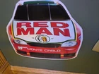 Vintage Red Man Tobacco Nascar Tin Sign 16" x 14" in Mint Condition