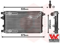 VAN Wezel 17002239 KüHler FüR MotorküHlung MotorküHler AutoküHler FüR Fiat