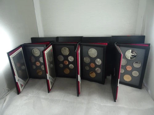 Canadian Proof Set 1988 1989 1990 & 1991 NEW 4 sets Silver Dollar Commemorative