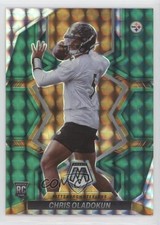 2022 Panini Mosaic Rookies Green Mosaic Prizm Chris Oladokun #365 0b3