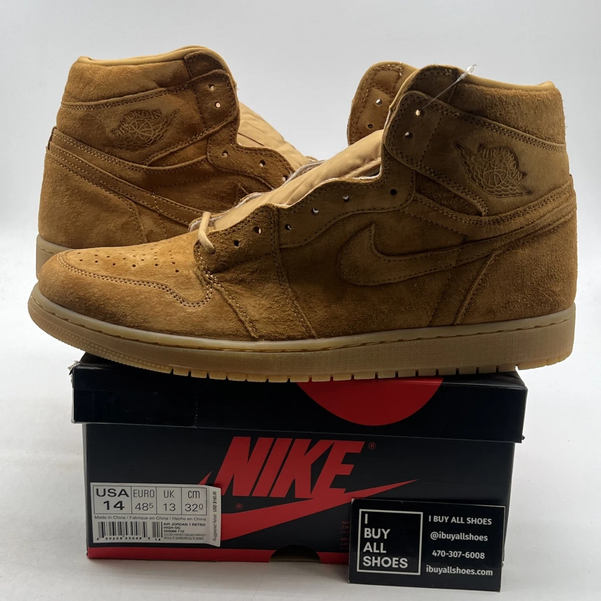 Jordan 1 Retro OG High Wheat for Sale | Authenticity Guaranteed | eBay