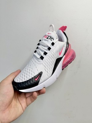 Nike Air Max 270 White Black Hyper Pink AH6789-127 Women's Size 6
