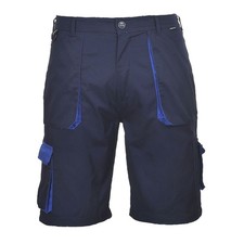 Image of Portwest Men's Texo Contrast Shorts Multi Pockets Cargo Combat Work Wear 245gsm