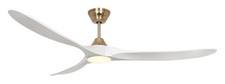 DC Silent Fan with Genuine LED Remote Control ø 180cm Brass White