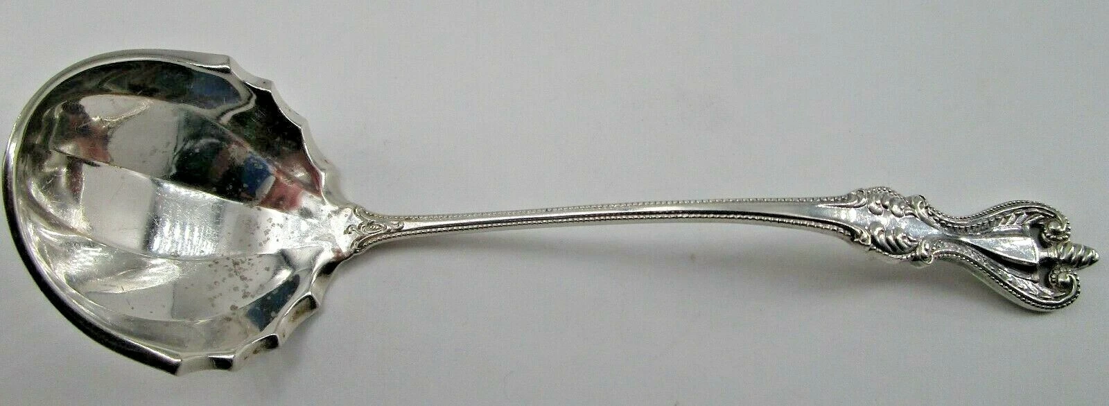 Towle Sterling Sauce Ladle Winged Bowl Old Colonial Pattern 1895 Monogramed R