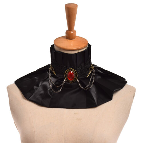 transmitir Red de comunicacion Recogiendo hojas Victoriana Lady Fantasy Rubí Collar Lolita Punk Gótico Cuello encanto  Cosplay Gargantilla | eBay