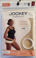Jockey Essentials Women's Small Underarm Smoothing Tank Top Light Support