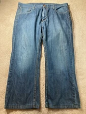 Levi Strauss 527 Mens Size 38 x 27 Jeans Blue Slim Bootcut Denim Pants