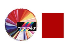 Rosco 27 Roscolux Sheet, 20x24, 27 Medium Red