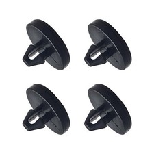 4 Pcs Brake Pedal Pad And Light Switch Stopper Black