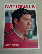 KURT SUZUKI 2013 TOPPS HERITAGE CARD # 334 A1478