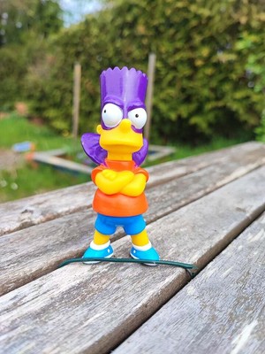 THE SIMPSONS BART SIMPSON (BARTMAN) VINYL FIGUR / BURGER KING 2000