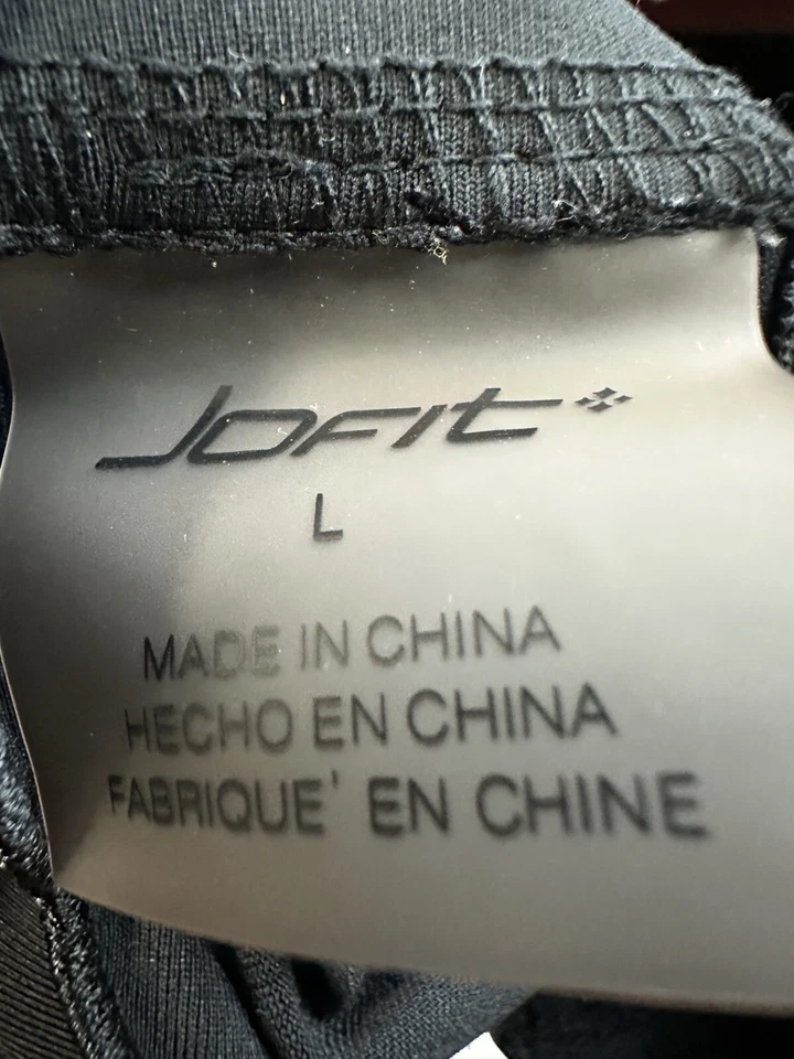 Jofit Women’s Black Golf 1/2 Zip Tank Top Size Large - Image 3 of 4