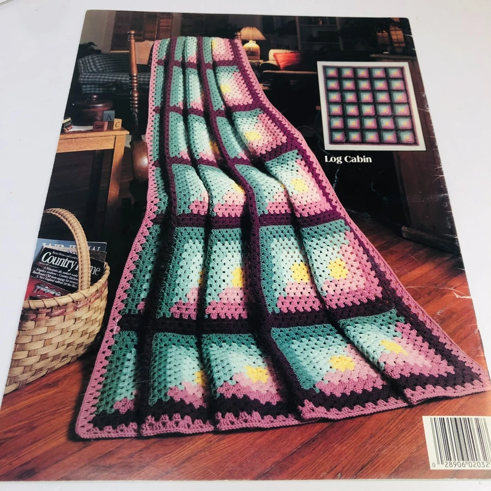 Leisure Arts "CROCHETED PATCHWORK GRANNY AFGHANS" PATTERN BOOKLET #2032  - Image 2 of 4
