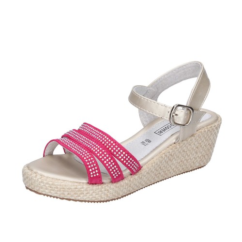 Scarpe bambina ENRICO COVERI 31 EU sandali rosa pelle sint. tessuto  BK524-31 | eBay