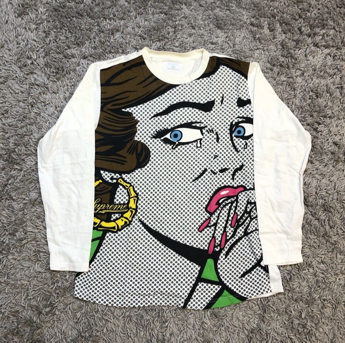 2008 Supreme x Roy Lichtenstein Long Sleeve All Over Graphic T