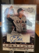 2015 Stars and Stripes Longevity Signatures Red Ink 98/299 Thomas Eshelman Auto