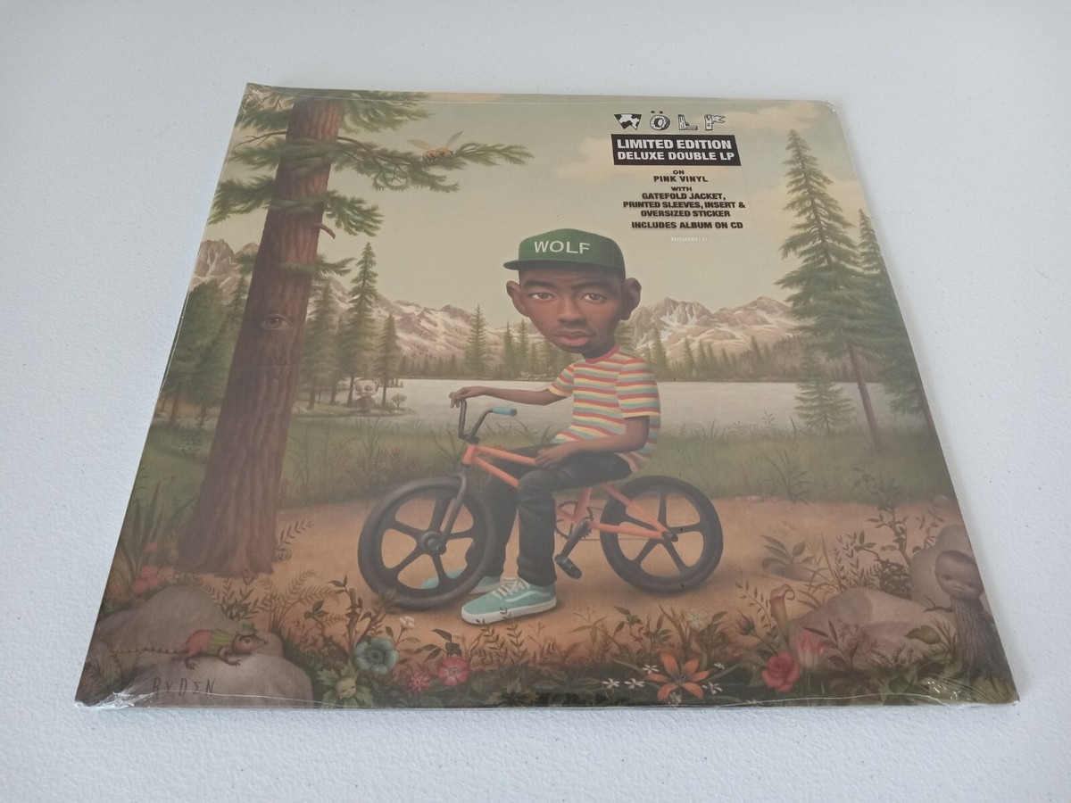 TYLER THE CREATOR WOLF LTD Hot Pink Vinyl Oversized Sticker TYLER THE CREATOR WOLF LTD Hot Pink Vinyl Oversized Sticker