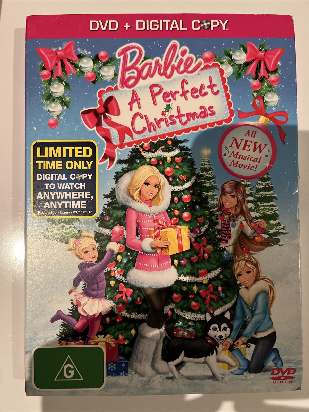 3 x Barbie dvds Bundle Perfect Christmas Pony Tale Secret Door Hanger