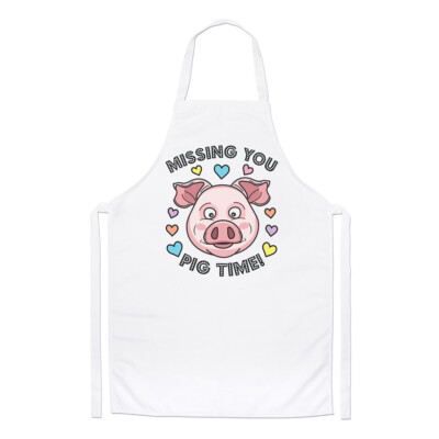Missing You Pig Time Kochschürze lustig Tier Valentinstag Freundin Kochen