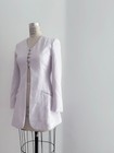 ⭕ 90s Vintage Light purple Slutty Jacket : blouse pants mini skirt avant garde — photo 4