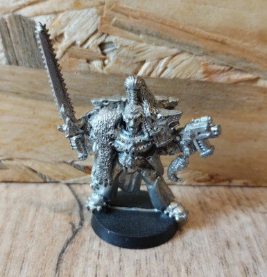 Warhammer 40k Space Marines Space Wolves Wolf Lord Ragnar Blackmane Metall