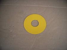 Not-Aus Schild gelb Moeller außen 90 mm inne...