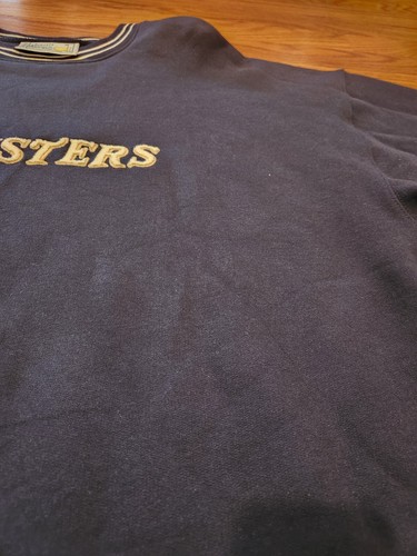 Masters Slazenger Pullover Augusta National Golf Shop XL 90s Crewneck Navy Blue - Picture 10 of 24