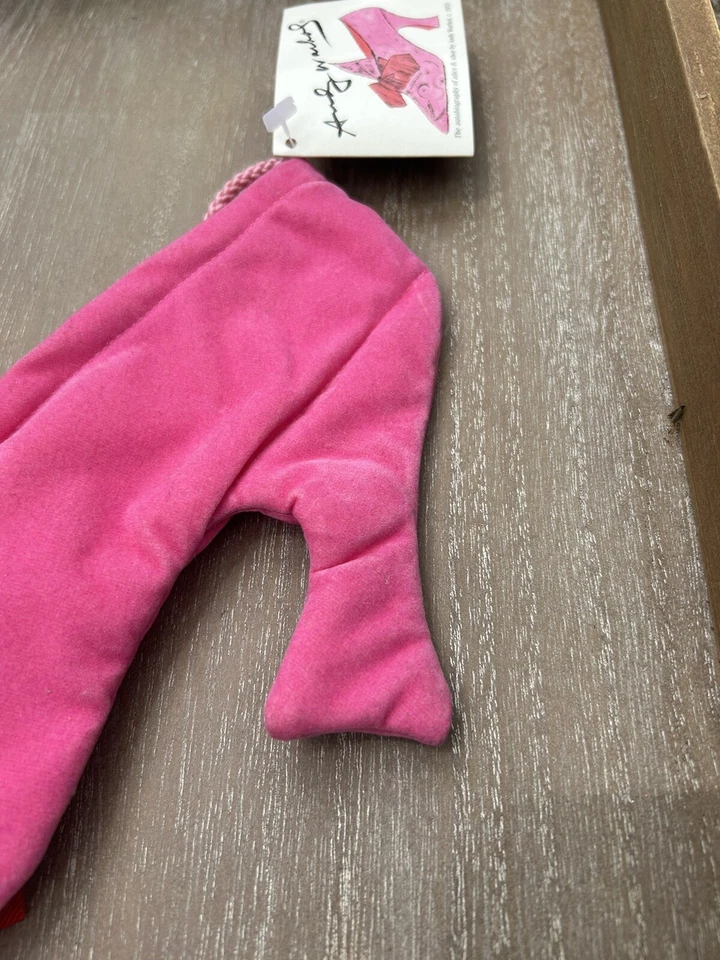 Vintage Andy Warhol Alice B Shoe Purse Pink Velvet 2000 - Image 3 of 4