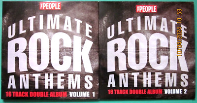 ULTIMATE ROCK ANTHEMS ~ DOUBLE ALBUM, A THE PEOPLE NEWSPAPER PROMOTION. (2 CD'S)