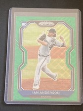 2021 Panini Prizm Green Wave Prizm Ian Anderson #82 Rookie RC