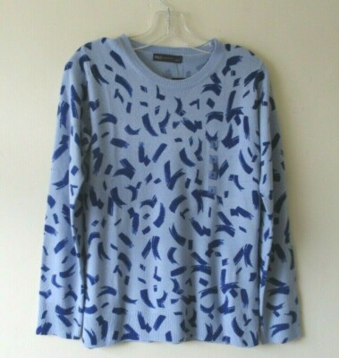 MARKS & SPENCER Jumper Retro 90s Style Blue Soft Sz 8 New