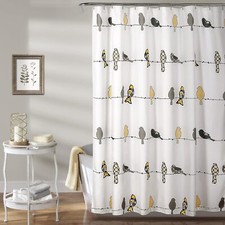 Lush Decor Rowley Birds Shower Curtain 72  W ...