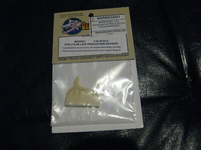 Sealed PFALZ D.XII Late Production Exhaust in 1/32 scale by Barracuda Studios