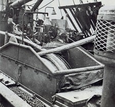 1945 Vintage Photo WW2 Gas Cable laid for Allied invasion of Normandy in Channel