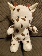Kellytoy White Brown Giraffe 10  Long Plush Stuffed Animal