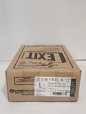 Lithonia LED Aluminum Flush Mount Exit Sign   LE S W 1 R EL N