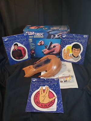 NIB Star Trek The Next Generation Ferengi Fighter Galoob 1989 w. extras 