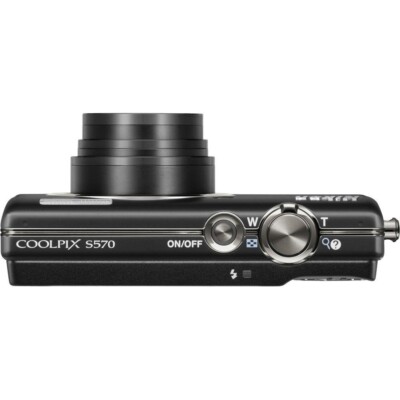 Nikon COOLPIX S570 Digital Camera 12.0MP 5x Optical Zoom CCD Face