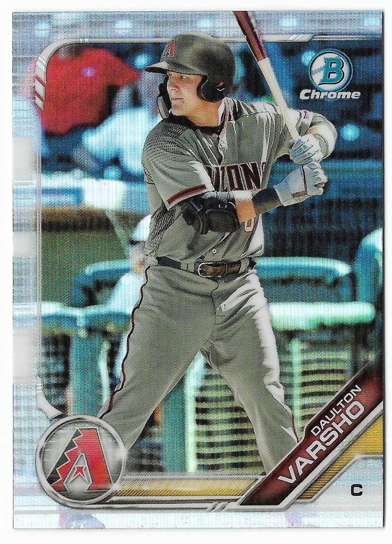 Daulton Varsho 2019 Bowman Chrome Draft Refractor #BDC176 Diamondbacks Rookie