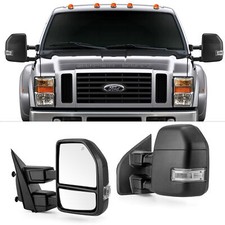 Pair Towing Mirrors For 2015-2020 Ford F-150 Pickup Power Heated Signal Sensor