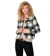 Only Lou Check Jacket Size Large Rrp £49.99 #n10