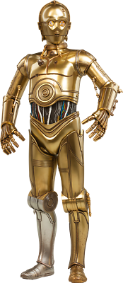 Star Wars C-3PO & R2-D2 Droids Sixth Scale Action Figures Sideshow Toys Set  Rare