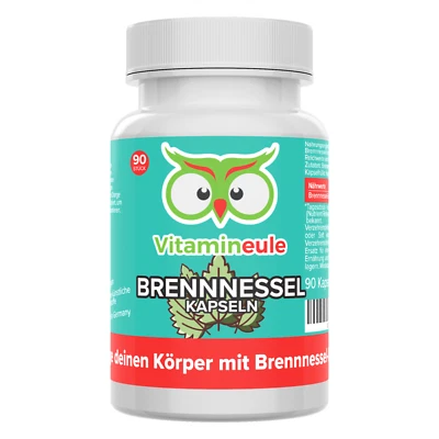Brennnessel Kapseln mit 500 mg 10:1 Extrakt - vegan - Vitamineule - Bild 1 von 4