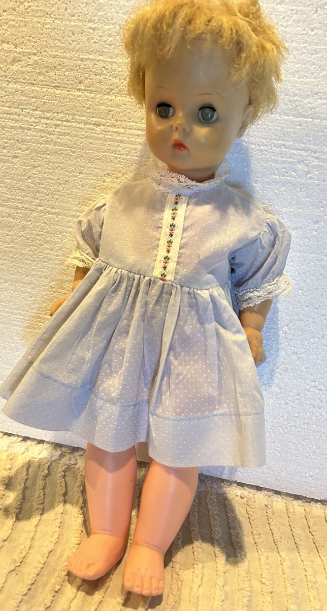 Vintage 1950s or 1960s Horseman T-16 Ruthie Doll 18”. Blonde. Nice