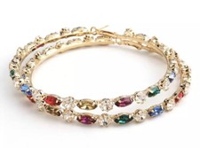 rainbow hoop earrings