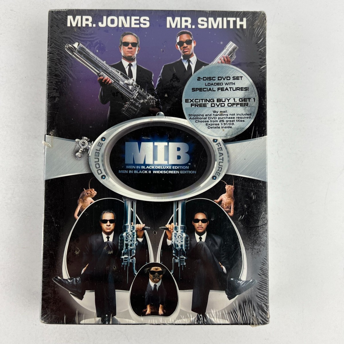 Men in Black / Men in Black 2 Double Feature DVD NEW FACTORY Sealed Men in Black / Men in Black 2 Double Feature DVD NEW FACTORY Sealed